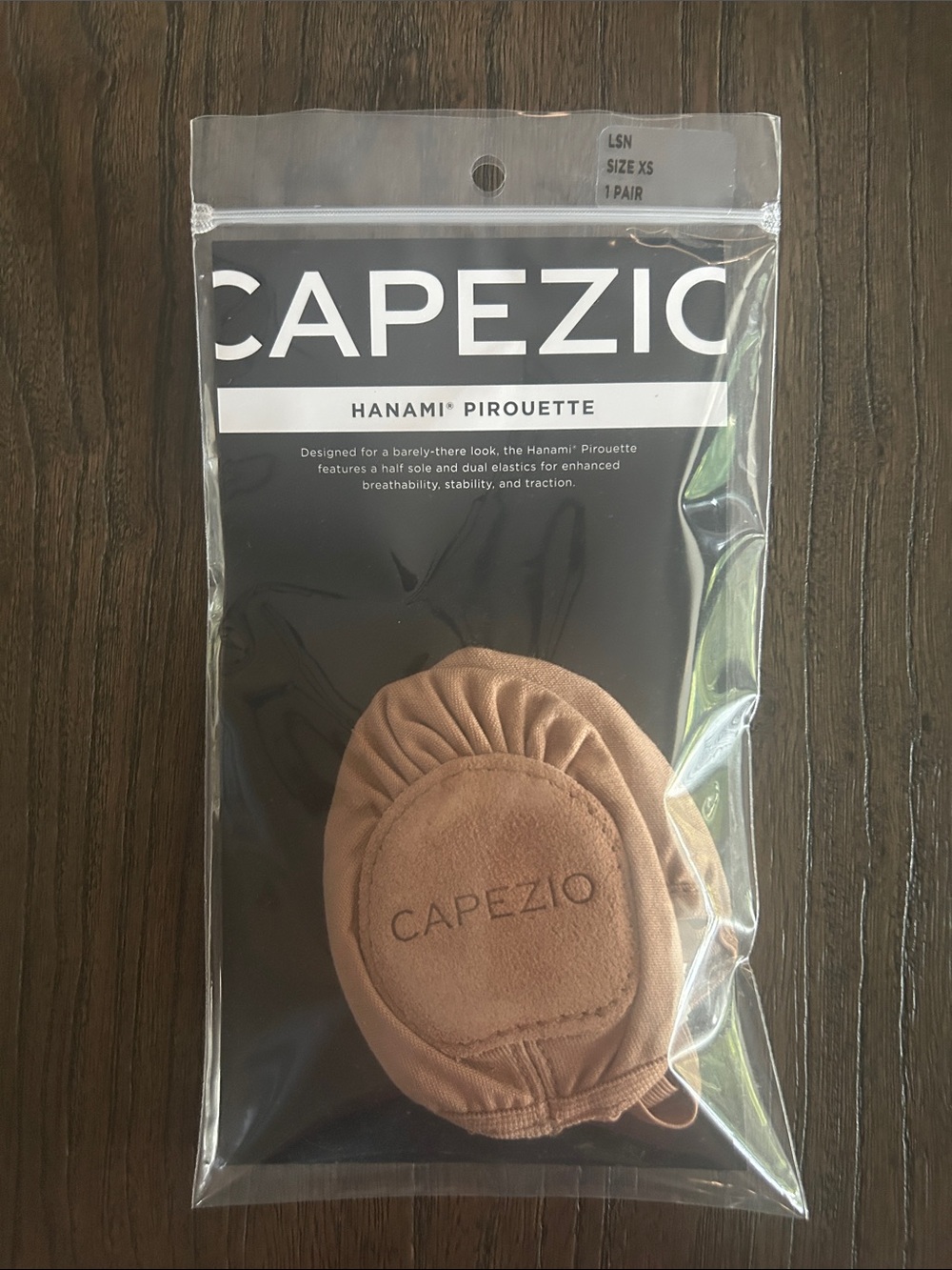 Capezio Hanami Pirouette Half Sole Turners - Light Brown
